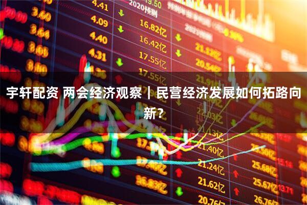宇轩配资 两会经济观察｜民营经济发展如何拓路向新？