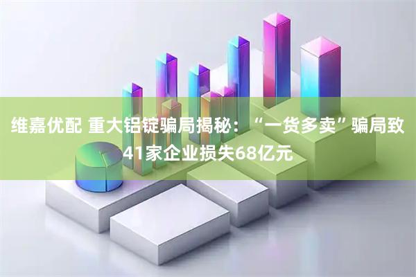 维嘉优配 重大铝锭骗局揭秘：“一货多卖”骗局致41家企业损失68亿元