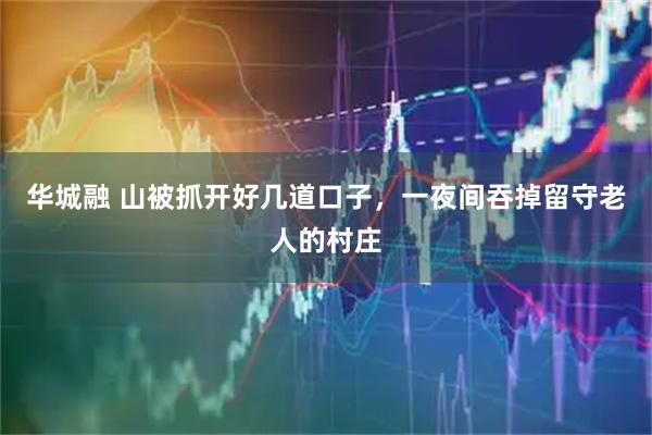 华城融 山被抓开好几道口子，一夜间吞掉留守老人的村庄