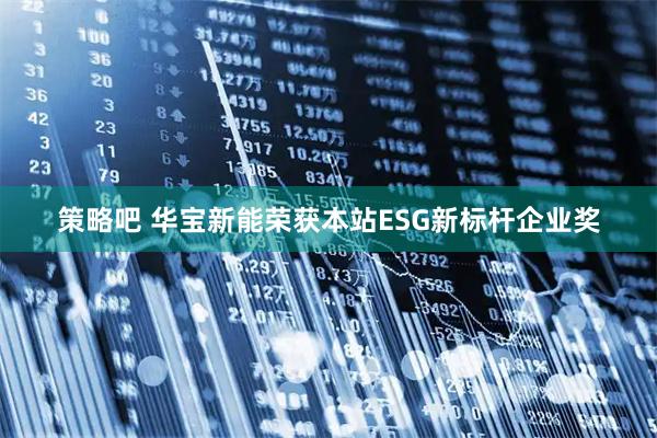 策略吧 华宝新能荣获本站ESG新标杆企业奖