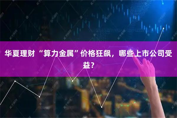 华夏理财 “算力金属”价格狂飙,哪些上市公司受益?